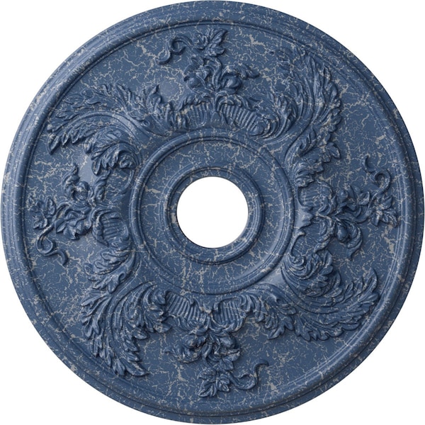 Ekena Millwork Acanthus Twist Medallion (Canopies up to 8 3/8"), 23 5/8"OD x 4 5/8"ID x 1 7/8"P, Americana Crackle CM23ACAMC - main